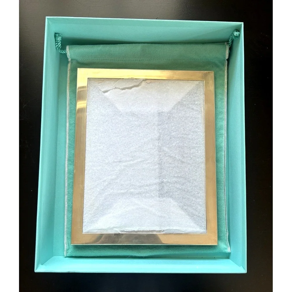 Vintage Tiffany & Co Sterling Silver 925 - 8x10 Picture Frame w Box & Dust Bag